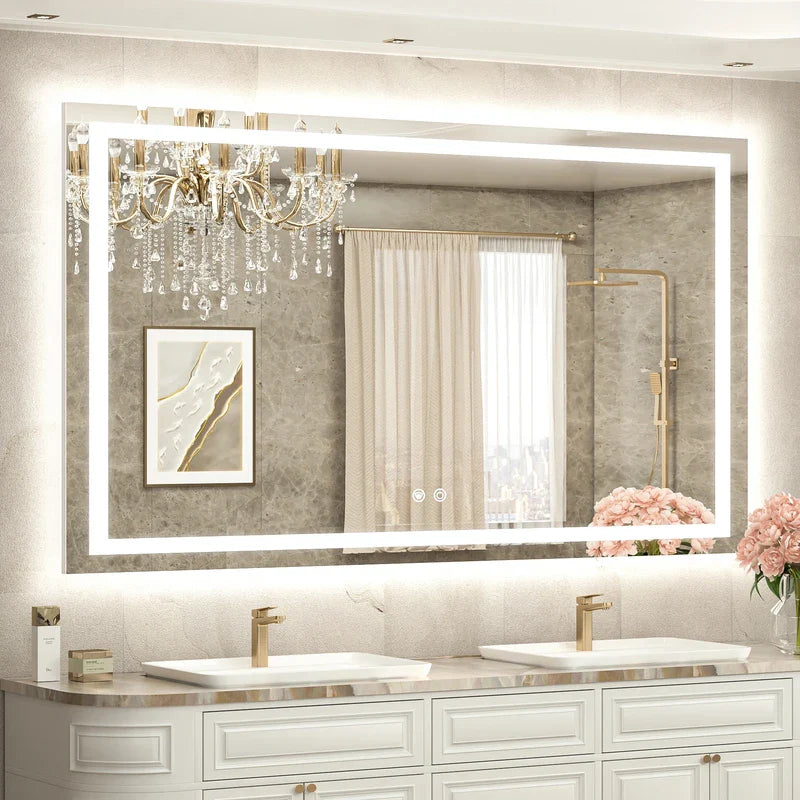 LED Bathroom Mirror Frontlit and Backlit