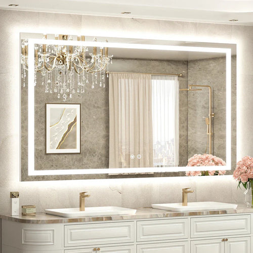 LED Bathroom Mirror Frontlit and Backlit