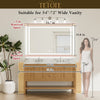 |36x55 inch LED bathroom mirror dimensions, designed for large bathrooms, double vanities, and luxury lighting coverage