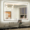 Metal Framed Front & Back LED Mirror, Anti-Fog & Dimmable Touch Controls