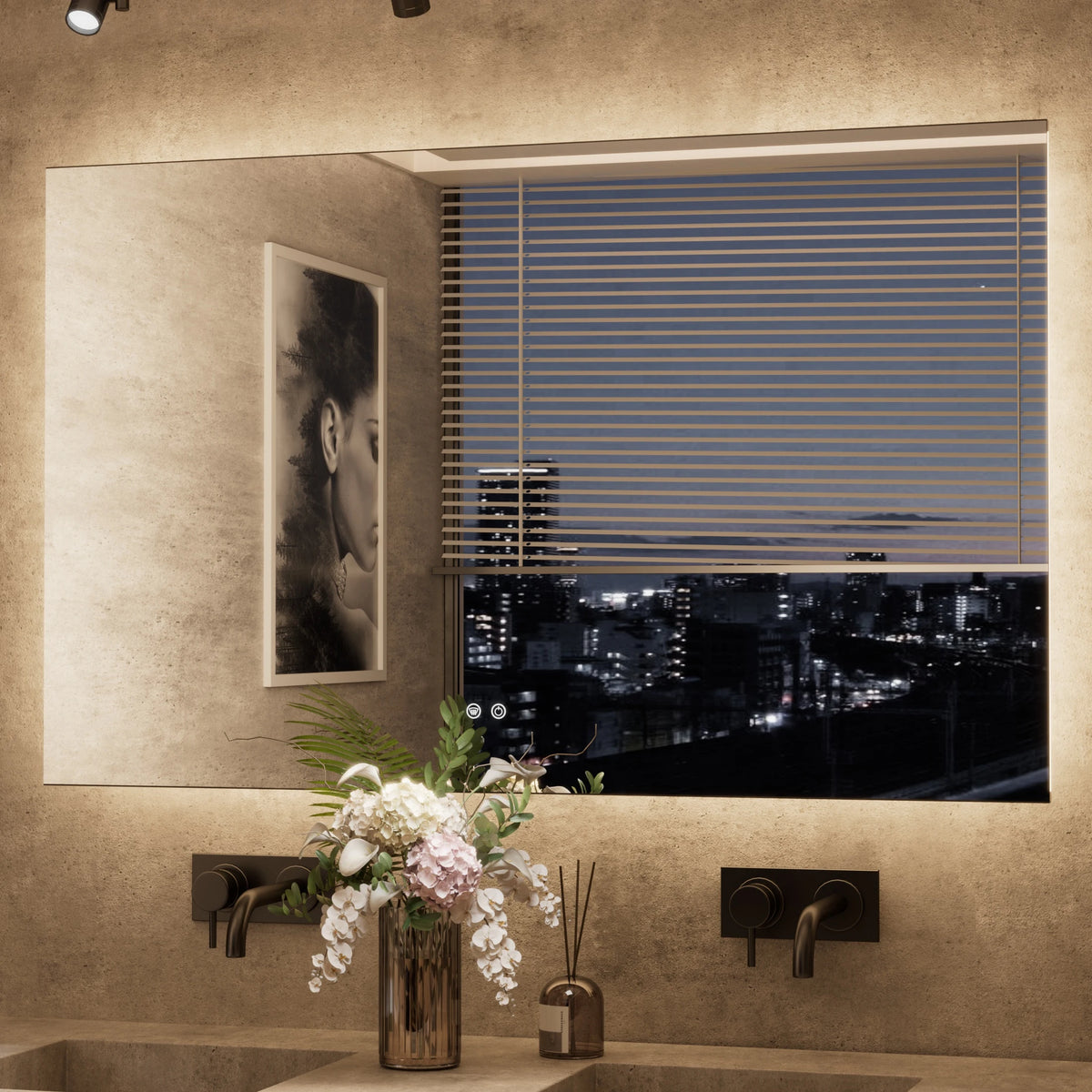 Backlit Bathroom Mirror