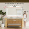 |36x60 inch LED bathroom mirror dimensions, designed for large bathrooms, double vanities, and luxury lighting coverage