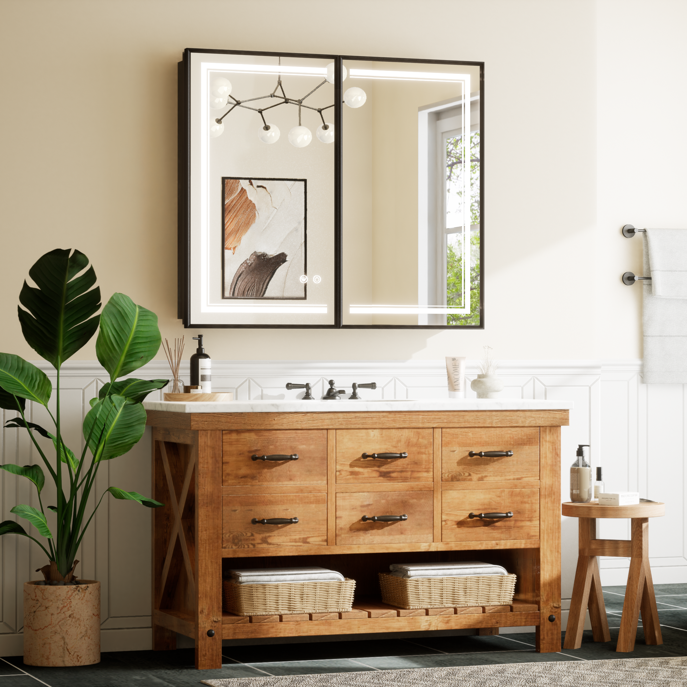 Botiquín con espejo rectangular TETOTE