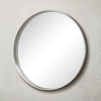 TETOTE Round Metal Frame Wall Decorative Mirror