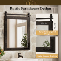 Farmhouse Barn Door Mirror