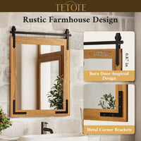 Farmhouse Barn Door Mirror