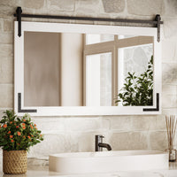 Farmhouse Barn Door Mirror