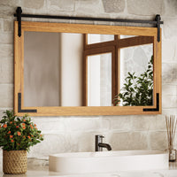 Farmhouse Barn Door Mirror