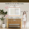 |40x30 inch LED bathroom mirror dimensions, designed for large bathrooms, double vanities, and luxury lighting coverage