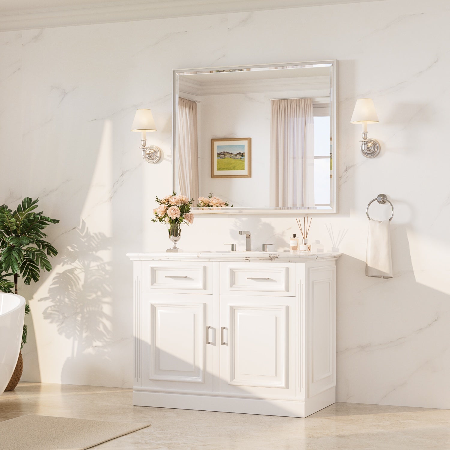 |42x36|Brushed Nickel
