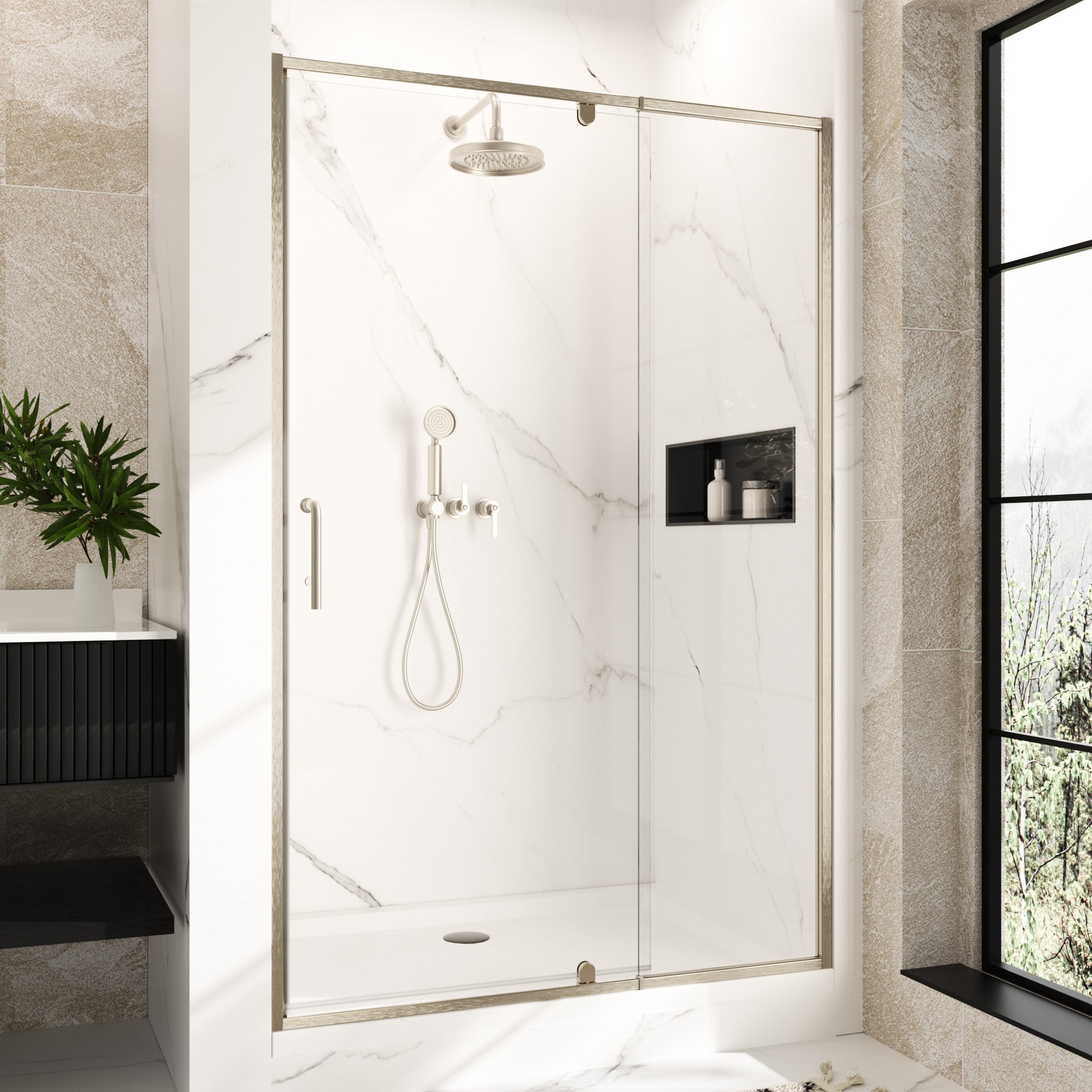 |44-48x72|Brushed Nickel