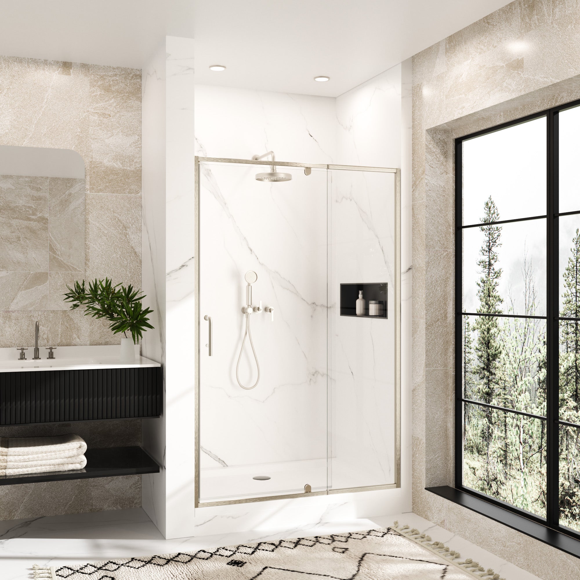 |44-48x72|Brushed Nickel