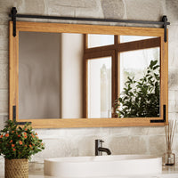 Farmhouse Barn Door Mirror
