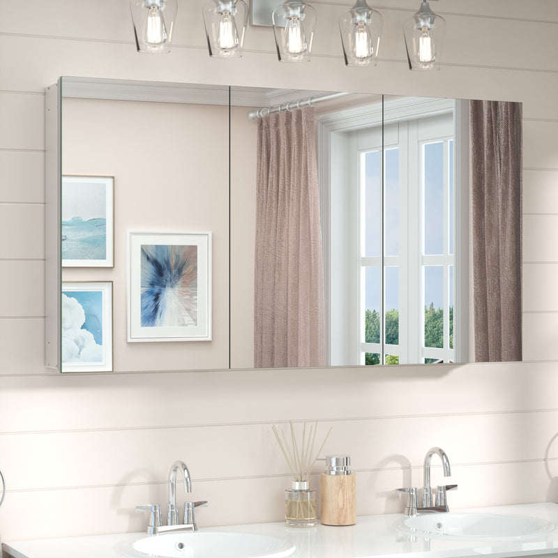 Recessed Medicine Cabinet, silver