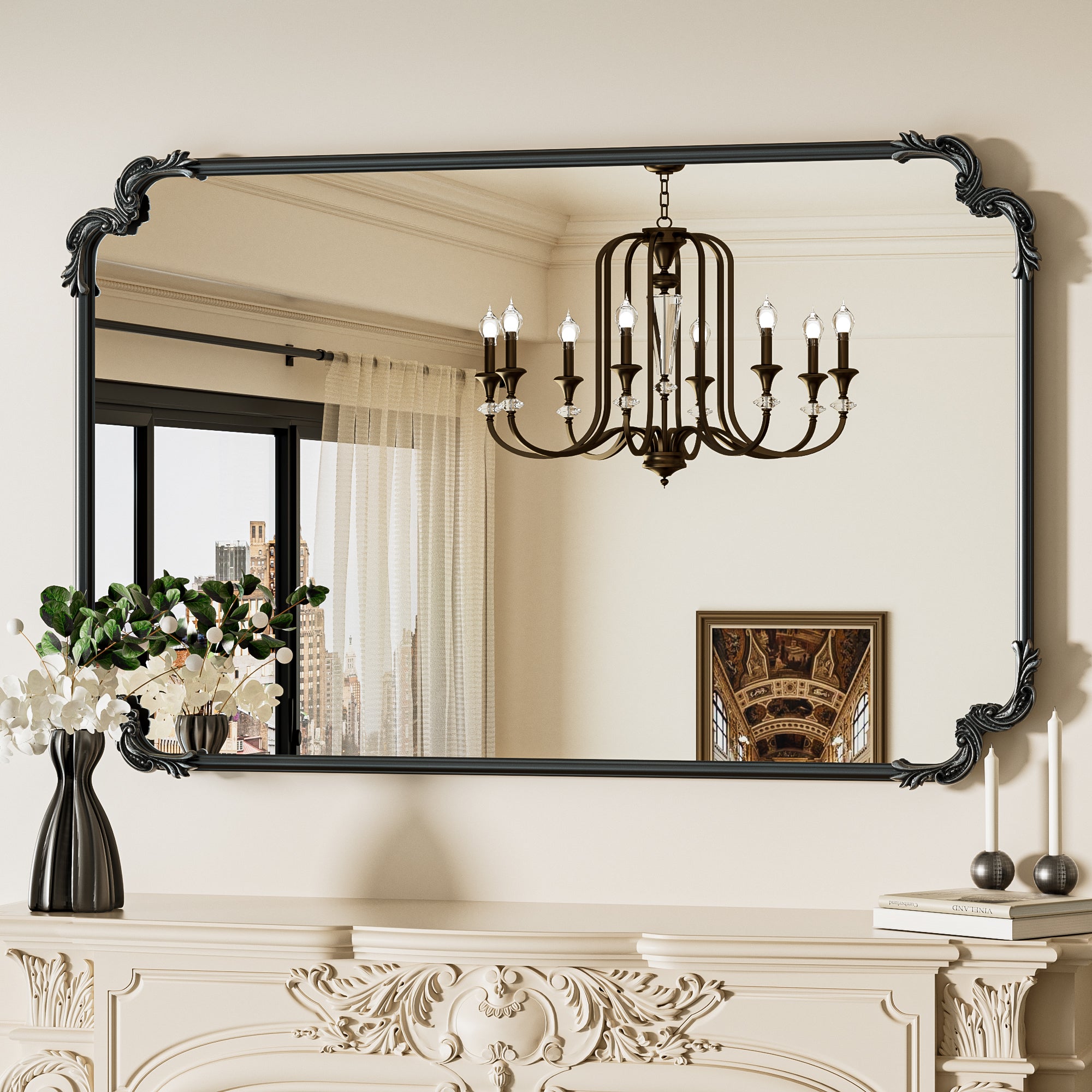 Framed Decorative Wall Mirror