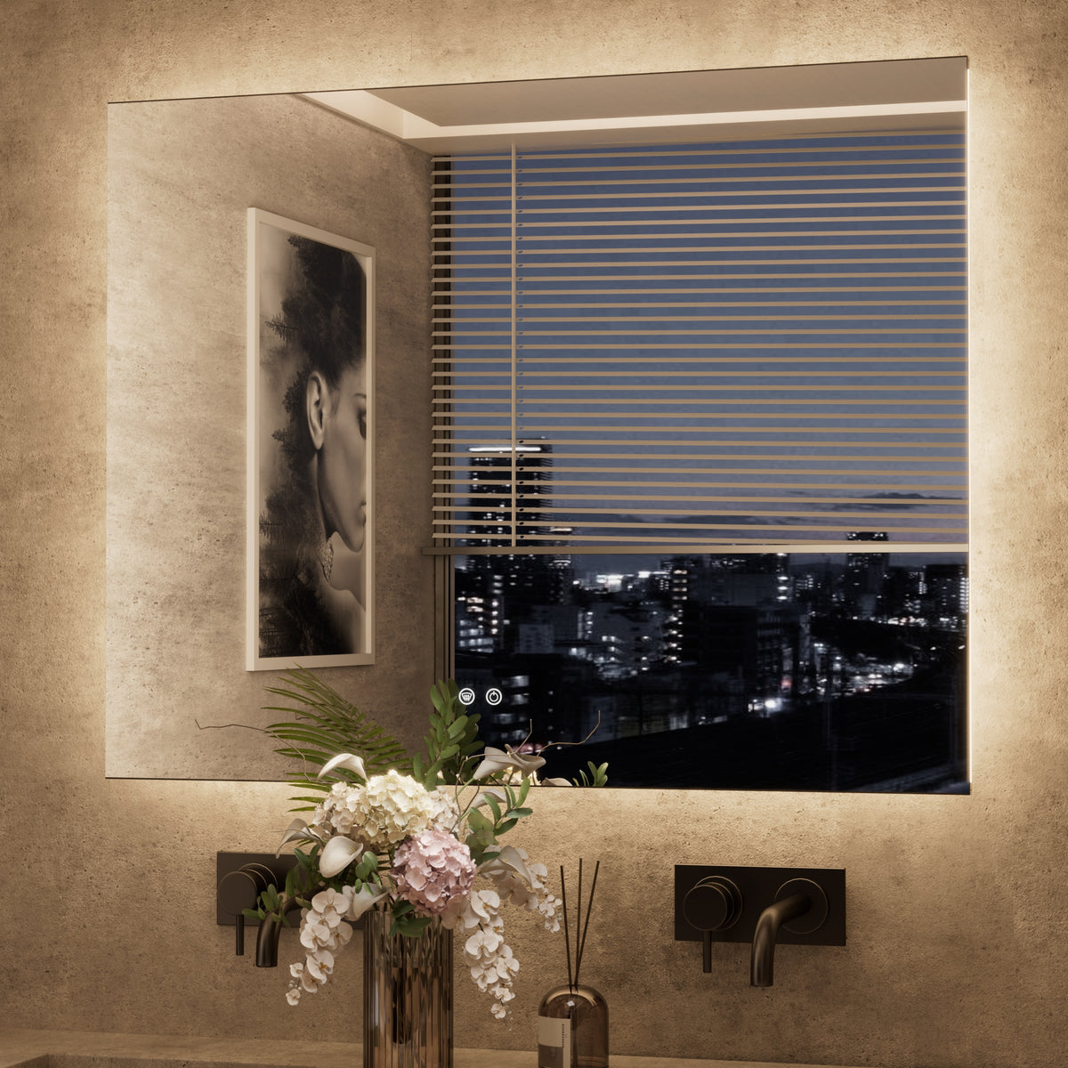 Backlit Bathroom Mirror