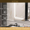 TETOTE Medicine Cabinet Bathroom LED Mirror 3 Colors Stepless Dimming Anti-Fog Memory Funtion Surface Wall Mounted Medicine Cabinets