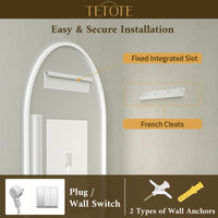 Oval Backlit Mirror Bathroom Pill-Shaped