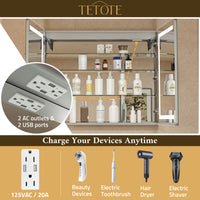 Dual-Lit LED Medicine Cabinet