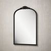 TETOTE Arched Mirror for Vanity Square Corner Bathroom Mirror