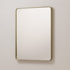 TETOTE Rectangular Metal Framed Mirror