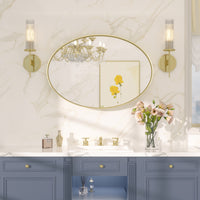 TETOTE Oval Bathroom Mirror Wall Mirror