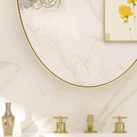 TETOTE Oval Bathroom Mirror Wall Mirror