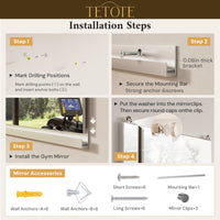 Shatterproof Frameless Gym Mirror