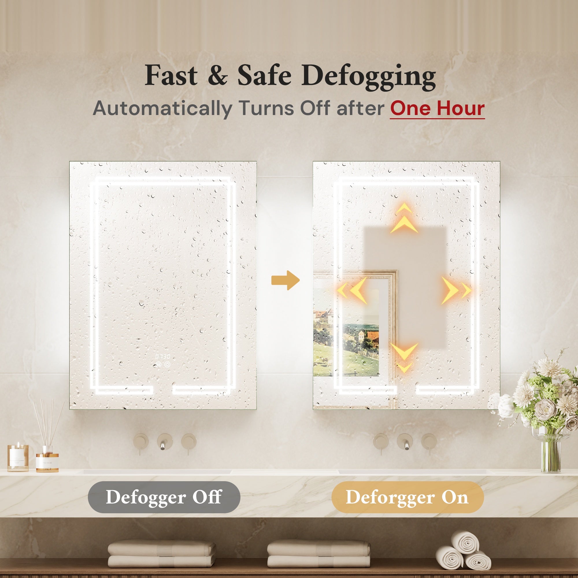 Trio-Lit LED Medicine Cabinet