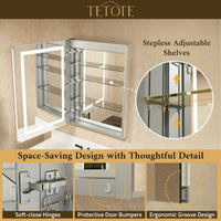 Dual-Lit LED Medicine Cabinet