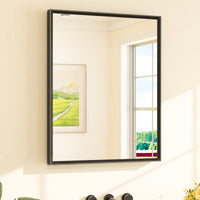 TETOTE Bathroom Mirror Modern Farmhouse Rectangle Framed Vanity Mirror for Over Sink, Entryway