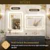 TETOTE Beveled Frame Frontlit & Backlit Mirror