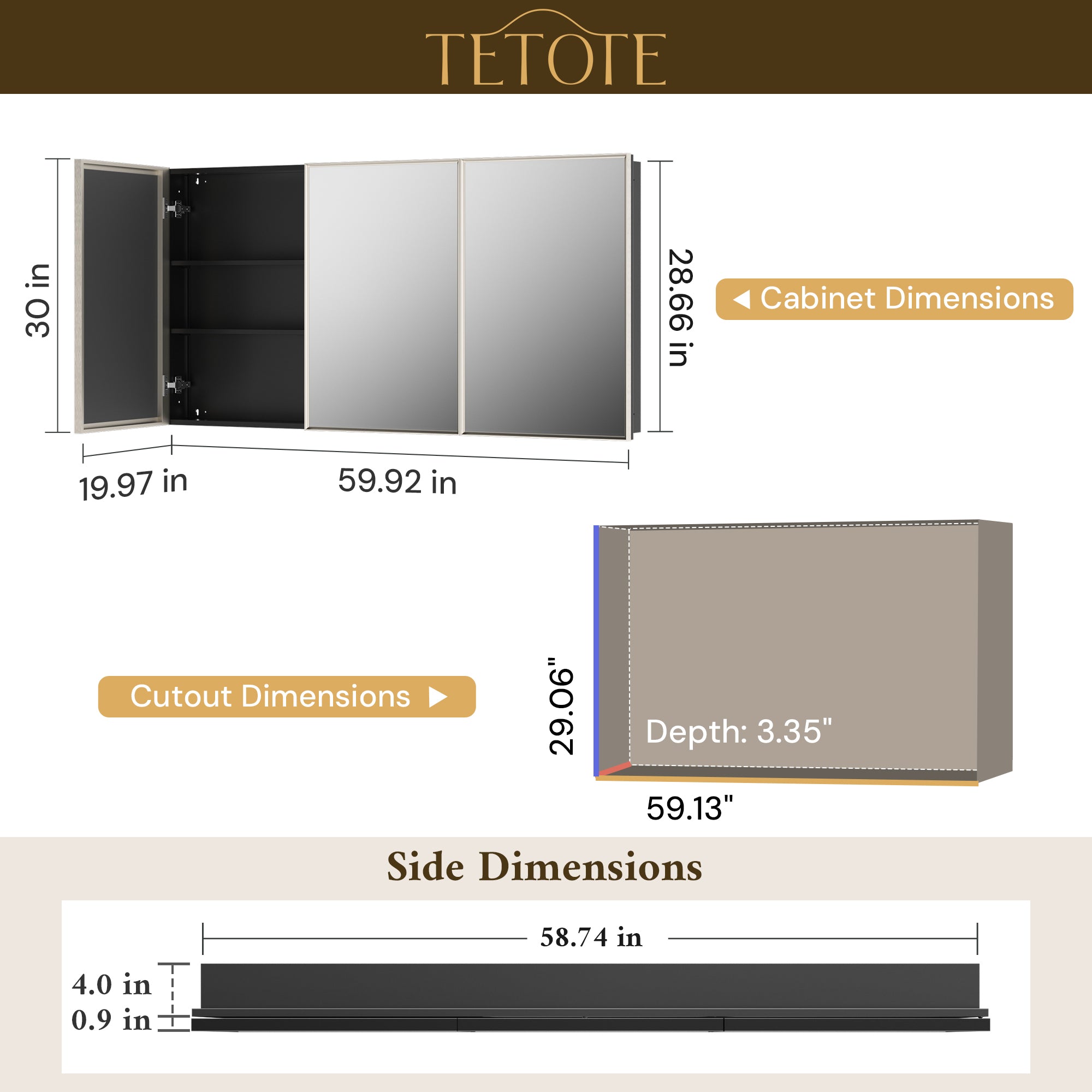 |60x30|Brushed Nickel