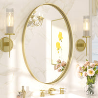 TETOTE Oval Bathroom Mirror Wall Mirror