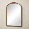 TETOTE Arched Mirror for Vanity Square Corner Bathroom Mirror