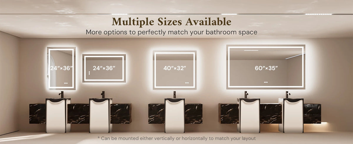 Size dimensional guidelines for TETOTE 3-Mode Mirror