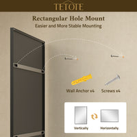 TETOTE Bathroom Mirror Modern Farmhouse Rectangle Framed Vanity Mirror for Over Sink, Entryway