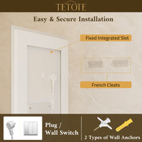 Beveled LED Bathroom Mirror Frontlit and Backlit