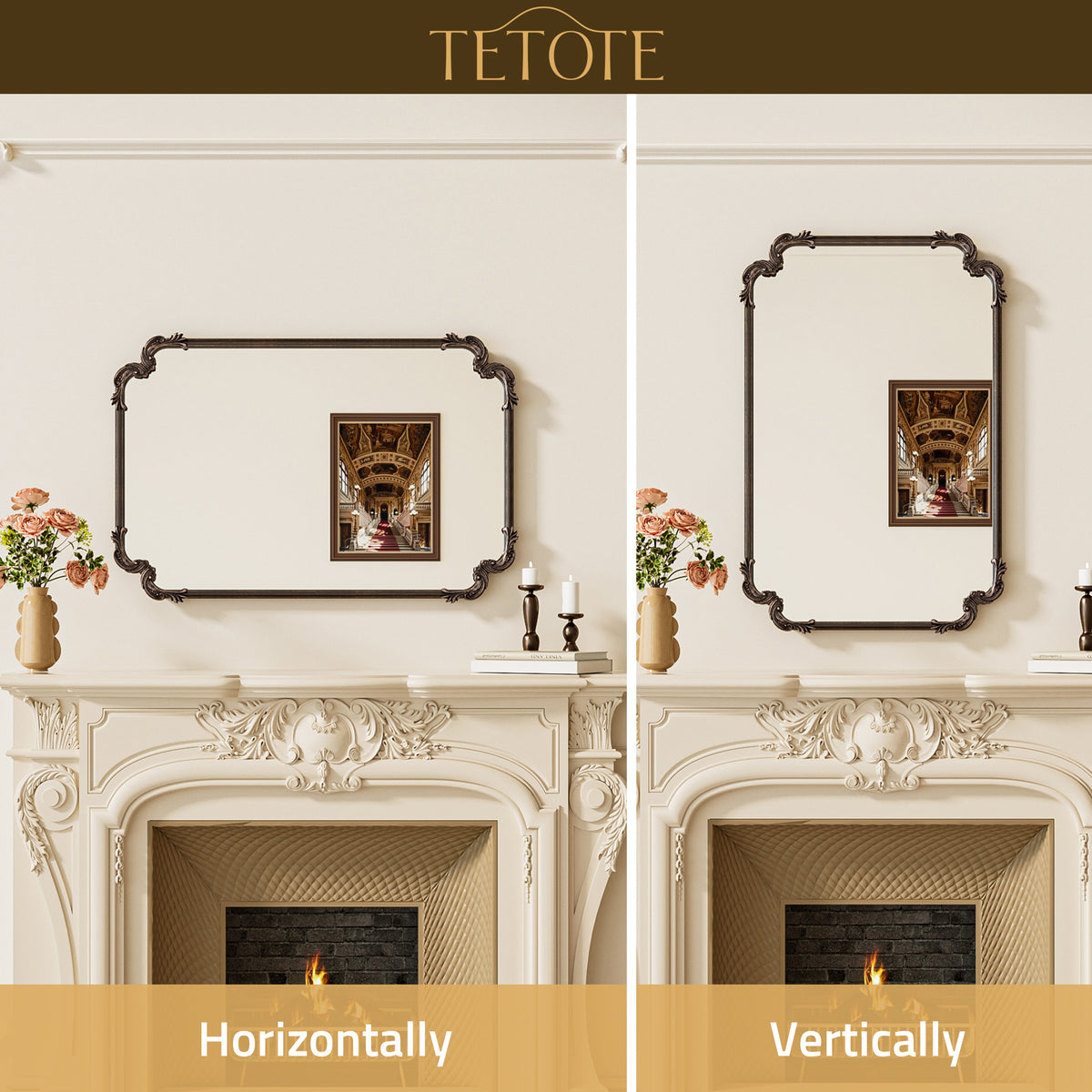 Vertical and horizontal mounting setup