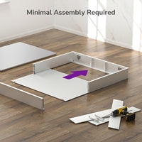 Tetote Rectangular Medicine Cabinet – Assembly Required, Soft-Close, Adjustable Shelves