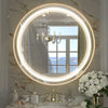 TETOTE Round 3-Color Frontlit LED Bathroom Mirror