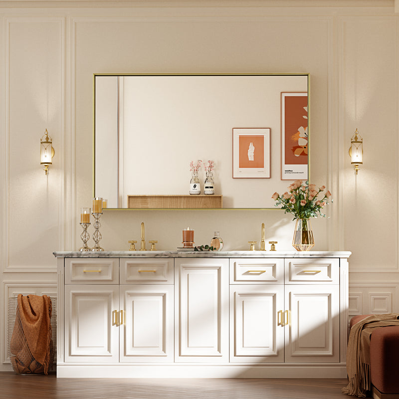 TETOTE Square Square Corner Bathroom Mirror