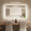 TETOTE Beveled Frame Frontlit & Backlit Mirror