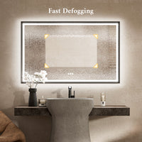 TETOTE Beveled Frame Frontlit & Backlit Mirror