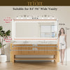 |84x36 inch LED bathroom mirror dimensions, designed for large bathrooms, double vanities, and luxury lighting coverage