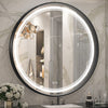 TETOTE Round 3-Color Frontlit LED Bathroom Mirror