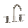 Widespread Bathroom Faucet 3-Hole, High Arc 2-Handle Vanity Sink Faucet with Metal Drain Assembly
