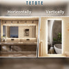 TETOTE Backlit LED Bathroom Mirror 3-Color Temped Glass