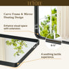 TETOTE Square Rounded Corners Metal FrameBathroom Mirror