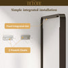 TETOTE Square Rounded Corners Metal FrameBathroom Mirror